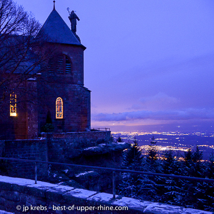 A visit to the mount Saint Odile is a moment of emotion in any season, even in winter.